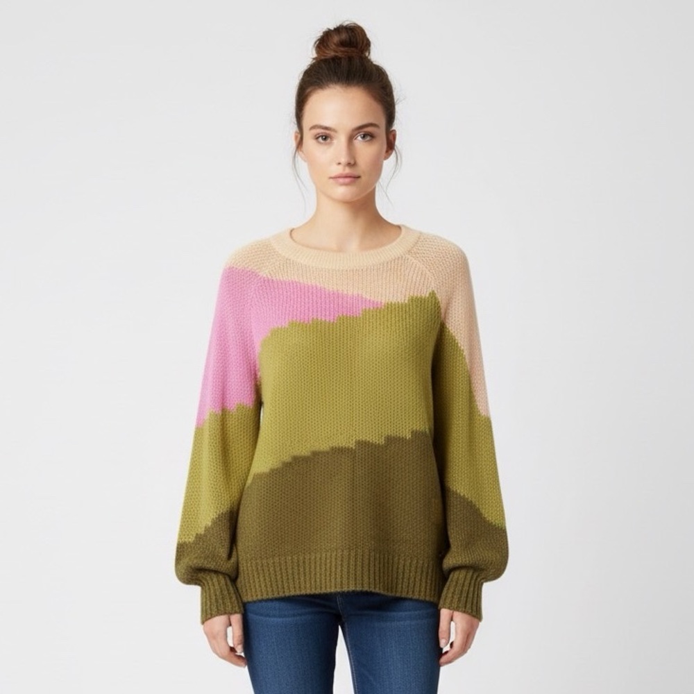 Mohair Wool Colorblock Sweater from Coster Copenhagen